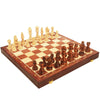 Solid wood chess pieces
