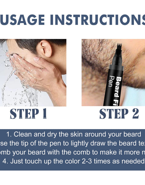 Load image into Gallery viewer, Beard Filler Pen, Detachable And Easy-To-Use Filler Pens Make It Easy To Create A Bushy Beard Hairline

