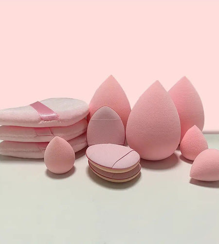12Pcs Makeup Sponge Blender Beauty Egg Foundation Sponges Liquid Cream Cosmetic Puff Women Make Up Accessories Beauty Tools