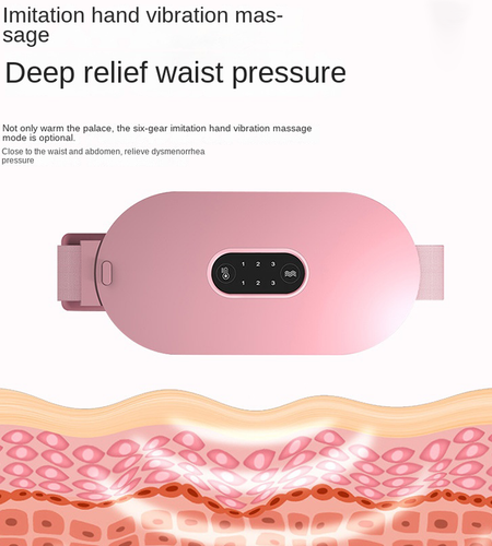 Waist Belt with Heat Therapy, Electric Heating, Rechargeable, Abdominal Warmth, Massage Function, Winter Gift for Women