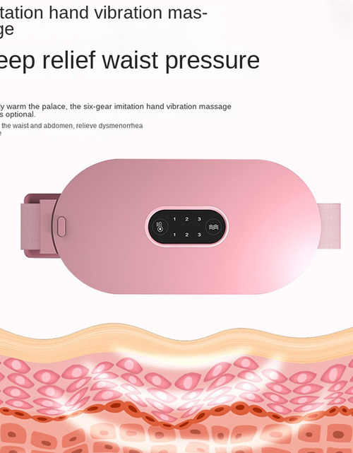Load image into Gallery viewer, Waist Belt with Heat Therapy, Electric Heating, Rechargeable, Abdominal Warmth, Massage Function, Winter Gift for Women
