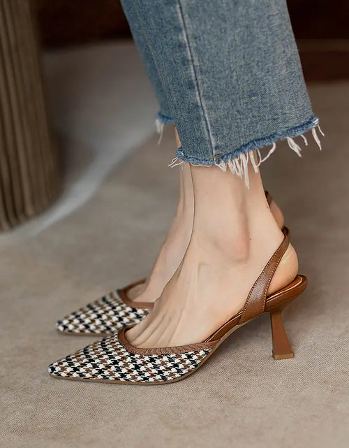 Load image into Gallery viewer, Vintage Pointed Toe Heels for Women

