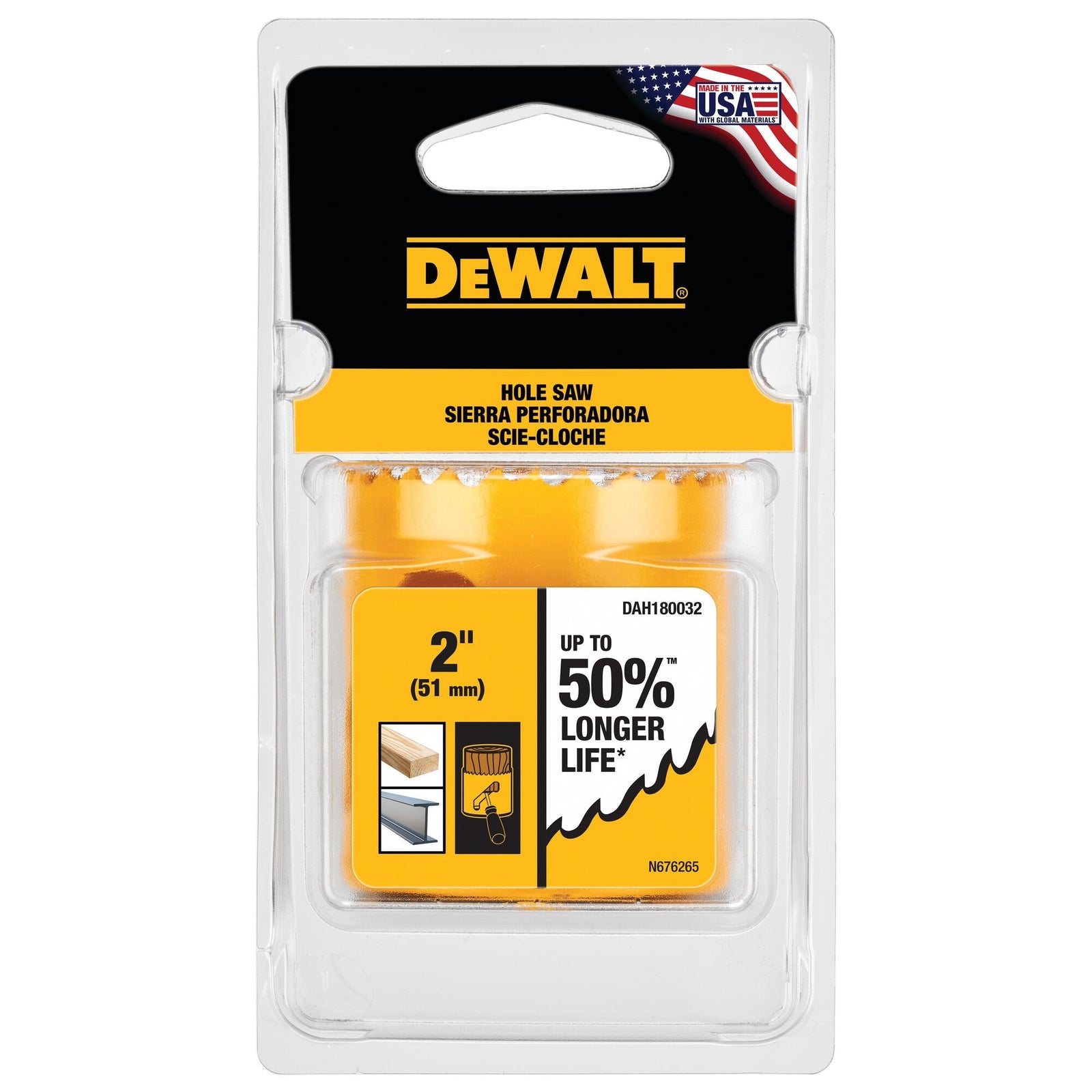DeWalt DAH180064 4" (102Mm) Hole Saw