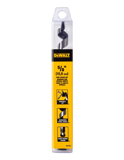 Load image into Gallery viewer, DeWalt DW1674 Drill Bit, Ship Auger, 1-1/4 Inch X 6 Inch
