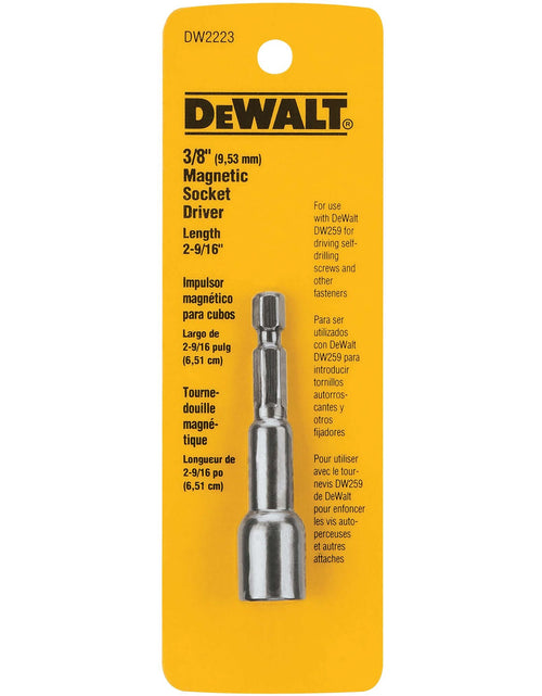 Load image into Gallery viewer, DeWalt DW2542IR G 1/4" Hex Shank To 3/8" Socket Adaptor
