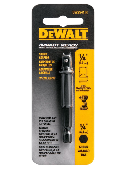 Load image into Gallery viewer, DeWalt DW2542IR G 1/4" Hex Shank To 3/8" Socket Adaptor
