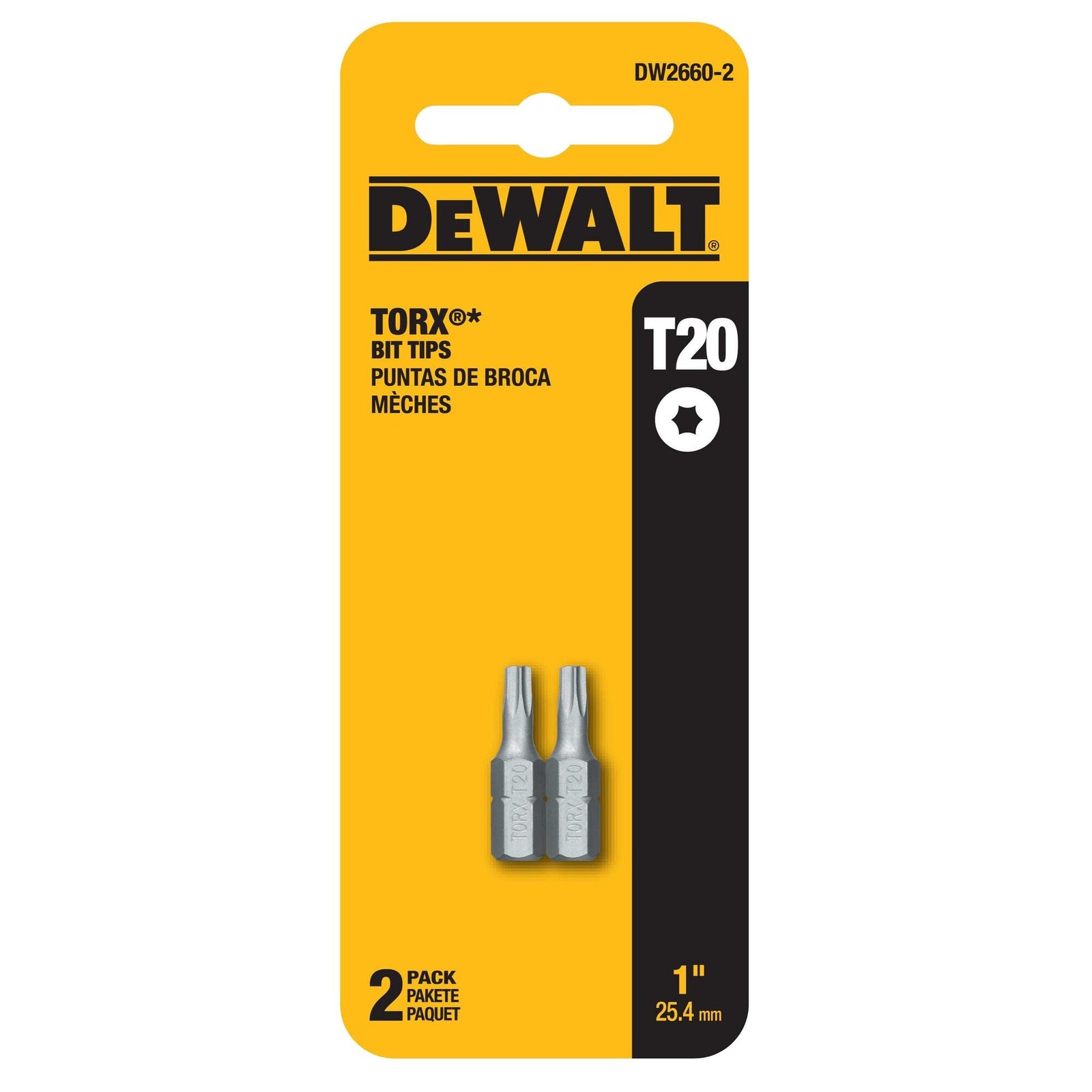 DeWalt DW2660 #1 Phillips 1" Insert Bit Tips
