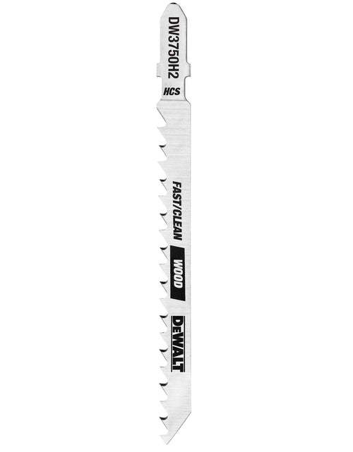 Load image into Gallery viewer, DeWalt DW3755H 4-Inch 8 Tpi Aluminum/Fiberglass Cut Hcs T-Shank Jig Saw Blade (5-Pack)

