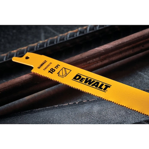 Load image into Gallery viewer, DEWALT DW4811 6 in. 18 TPI Straight Back Bi-Metal Reciprocating Blade (5 Pk)
