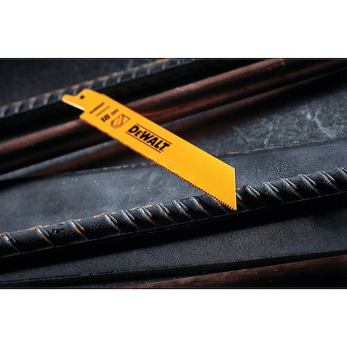 Load image into Gallery viewer, DEWALT DW4811 6 in. 18 TPI Straight Back Bi-Metal Reciprocating Blade (5 Pk)
