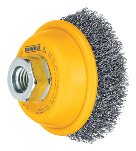 DeWalt DW4910 3" x 5/8"-11 HP .014 Carbon Crimp Wire Cup Brush
