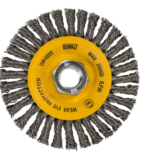 DeWalt DW4930 4" x 5/8"-11 HP .020 Carbon Stringer Wire Wheel