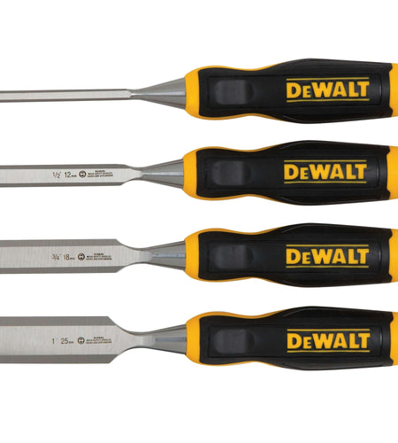 DeWalt DWHT16063 4 Pack Wood Chisel Set