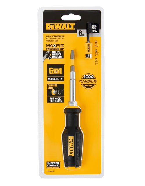 Load image into Gallery viewer, DeWalt DWHT66569 MAX FIT 6-in-1 Multi-bit screwdriver
