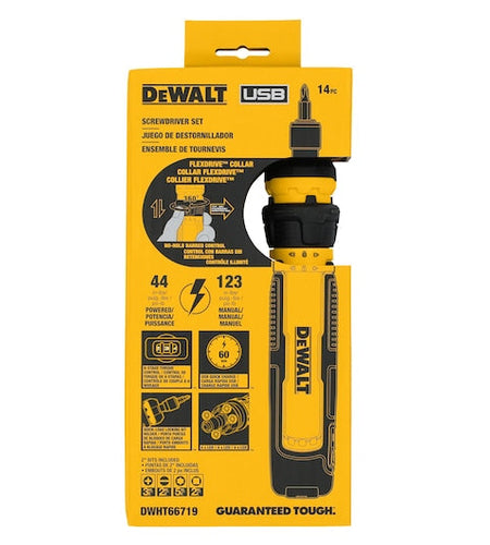 DEWALT DWHT66719 14 Pc. Cordless Screwdriver with FLEXDRIVE™ Control