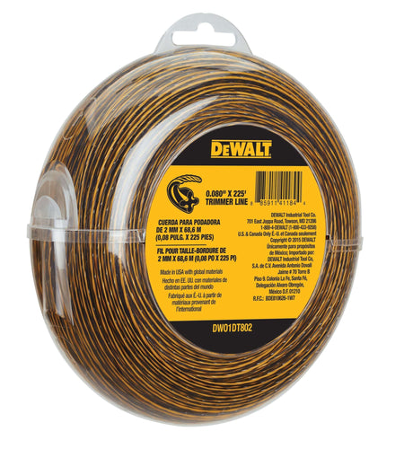 DeWalt DW01DT802 Trimmer Line 0.080 In. x 225 Ft.