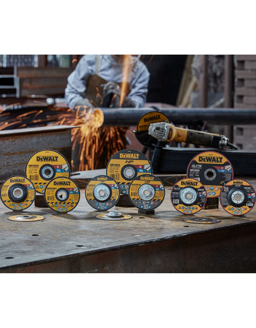 Load image into Gallery viewer, DeWalt DWA8051 4-1/2 In x .045 in Aluminum Oxide Abrasive Chop / Cut-Off Blade with 7/8 in Arbor For Concrete &amp; Masonry Cutting (1 Pack)
