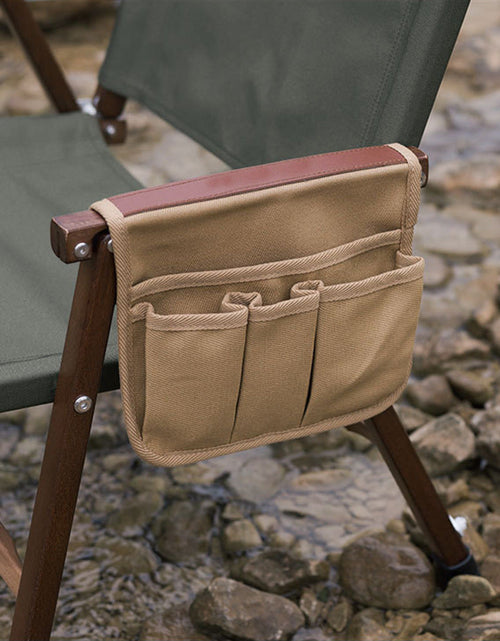 Load image into Gallery viewer, Outdoor chair armrest hanging bag Outdoor camping side multifunctional storage bag

