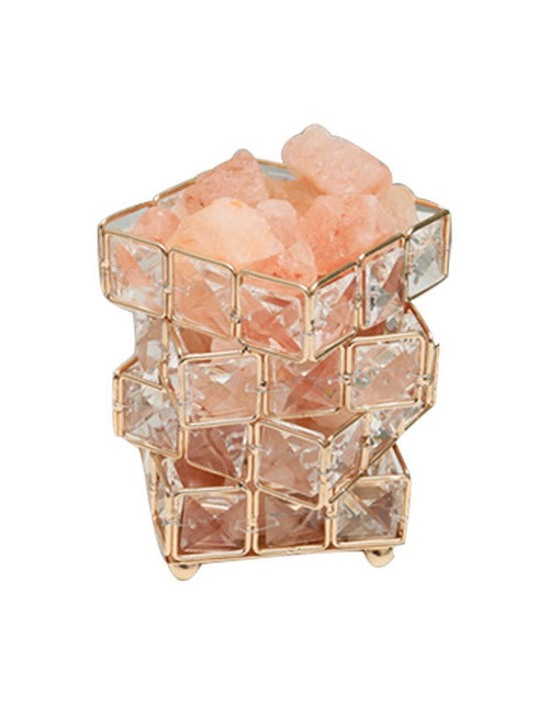Load image into Gallery viewer, USB Crystal Table Lamp Three Color Dimming Magic Cube Stone Romantic Atmosphere Lights Bedroom Bedside Night Light For Home Room

