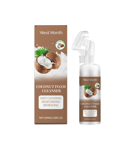 West&Month Coconut Foam Cleanser Gentle Pore Cleanser Refreshing Moist Cleanser