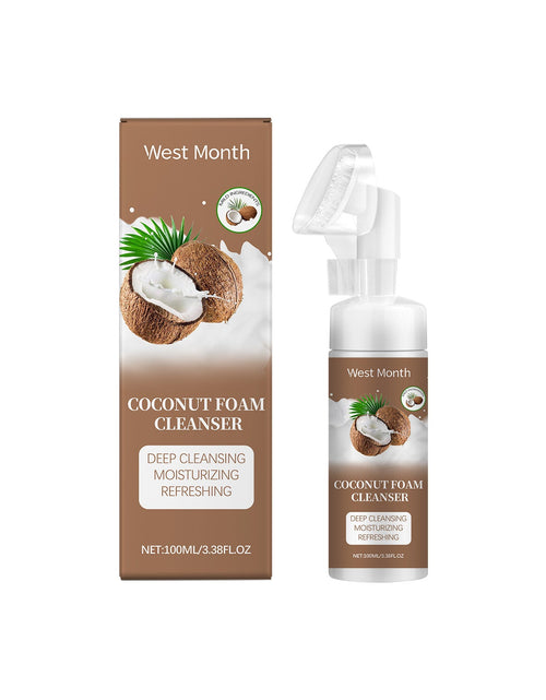 Load image into Gallery viewer, West&amp;Month Coconut Foam Cleanser Gentle Pore Cleanser Refreshing Moist Cleanser
