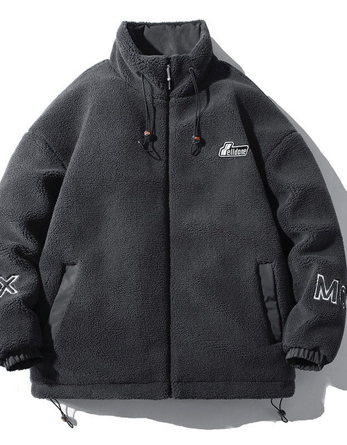 Load image into Gallery viewer, Lamb Cashmere Cotton Jacket For Men In Winter Thickened Warm Cotton Jacket For Men In Hong Kong Fashion
