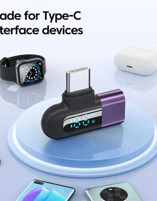 Load image into Gallery viewer, TG adapter 6A intelligent digital display supports 120W fast charging data cable, USB 2.0 port, Type-C adapter
