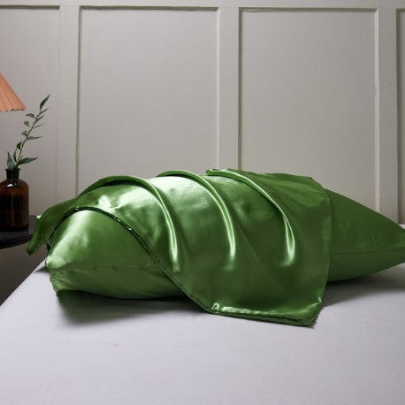 Load image into Gallery viewer, Simulation silk solid color polyester pillowcase envelope pillow pillow cases pillow pair multi-color
