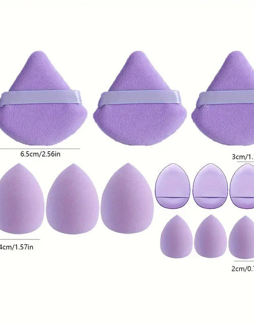 Load image into Gallery viewer, 12Pcs Makeup Sponge Blender Beauty Egg Foundation Sponges Liquid Cream Cosmetic Puff Women Make Up Accessories Beauty Tools
