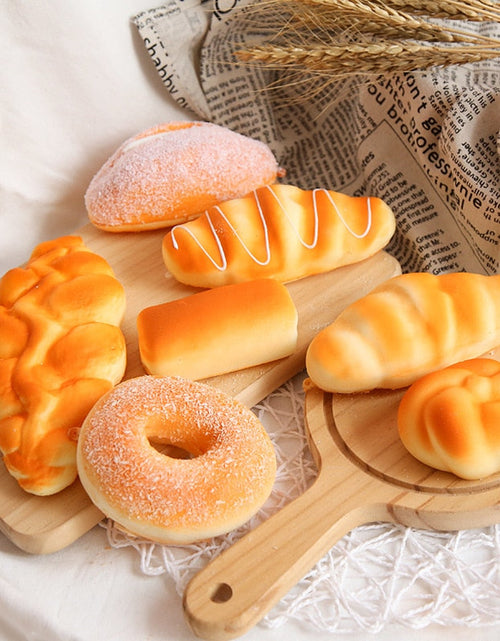 Load image into Gallery viewer, Squishy Food Creative Simulation Bread Toast Donuts Slow Rising Squeeze Stress Relief Toys Spoof Tease People Desktop Decoration
