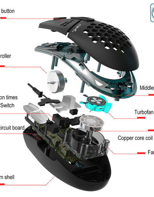 Load image into Gallery viewer, J400 new fan macro programming wired hole gaming mouse 8000dpi adjustable anti sweat design

