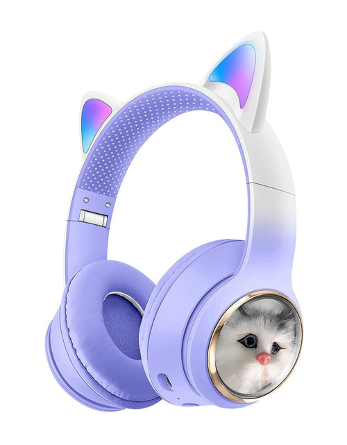 Load image into Gallery viewer, AKZ-09 Earphones Space Cabin Cartoon Simulation Cat Bluetooth Headwear Large Battery Earphones Foldable
