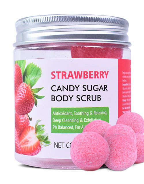 Load image into Gallery viewer, Brushed Candy Scrub Cream Fruit Fragrance Bath Salt Scrub Ball Body Scrub Cream
