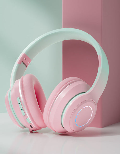 Load image into Gallery viewer, Gradient Bluetooth Earphones Head Mounted Phone Earphones Foldable Earphones
