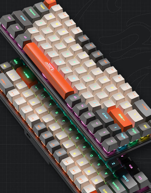 Load image into Gallery viewer, Customized mechanical keyboard TYPE-C wired green axis, red axis, tea axis, black axis
