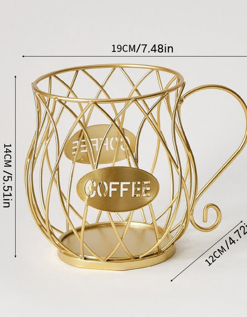 Load image into Gallery viewer, Large Capacity Metal Coffee Capsule Holder | Organizer &amp; Dispenser for Nespresso, Keurig Capsules
