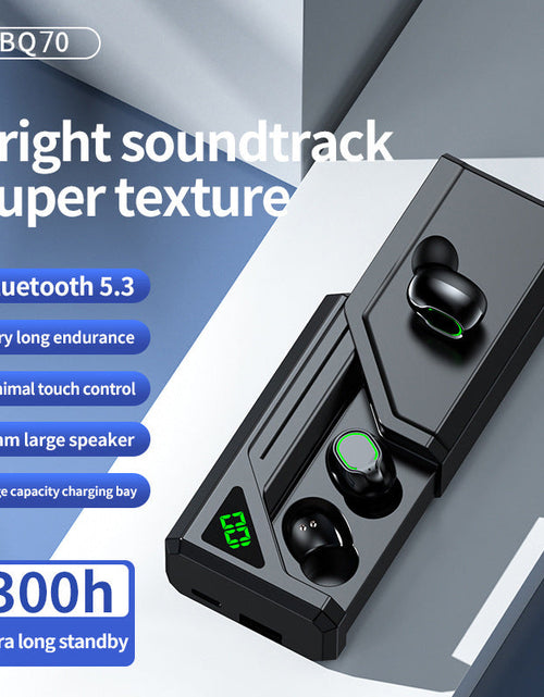 Load image into Gallery viewer, BQ70 wireless Bluetooth earphones with in ear digital display, long battery life, Bluetooth 5.3 hot selling pull-out compartment, high frequency
