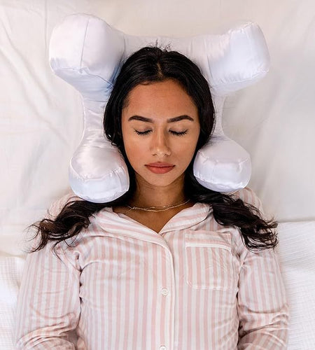 Beauty Face Satin Pillow with Memory Foam Filling Comfortable Soft Nap Cotton Pillow Peace Mind Sleep Non-Paste Makeup Headrest