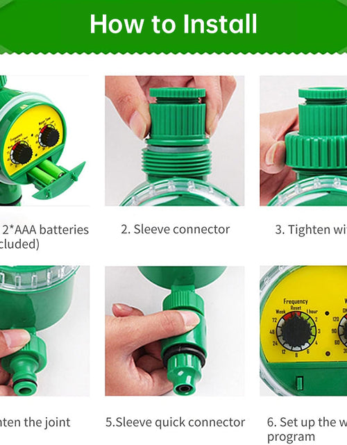 Load image into Gallery viewer, Outdoor plastic garden hose equipped with electronic automatic irrigation timer
