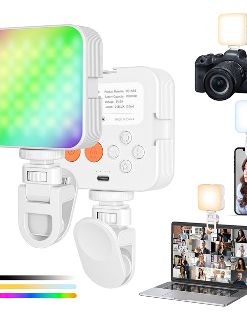 Load image into Gallery viewer, Camera pocket light atmosphere mini RGB mobile phone fill light live VLOG video conference photography light
