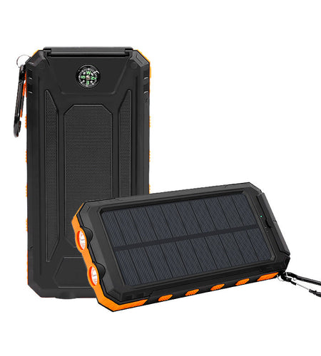 Ultra thin solar power bank 20000mAh with compass three proof solar power bank