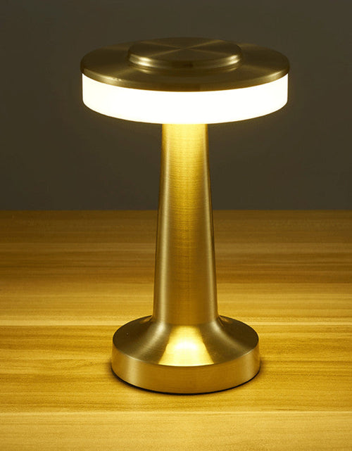 Load image into Gallery viewer, LED Retro Metal Desk Lamp USB Rechargeable Touch Desk Lamp Creative Bedside Night Light
