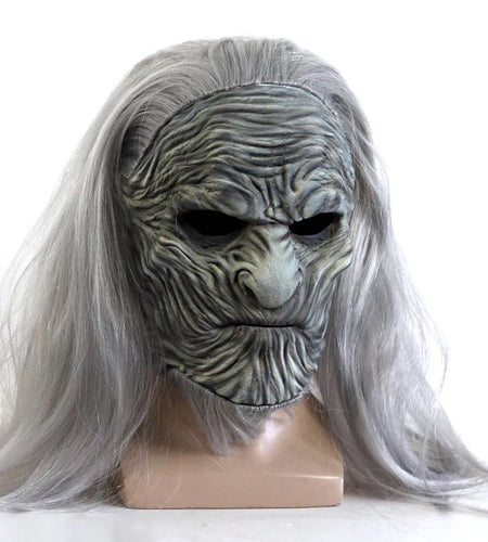 Game of Thrones 8 The White Walkers Cosplay Mask Scary Night King Zombie Latex Masks Halloween Party Costume Props