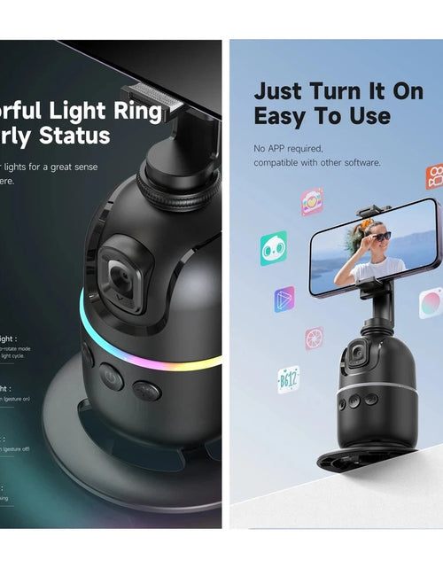 Load image into Gallery viewer, P03  AI Smart Gimbal 360° Auto Face Tracking Gimbal All-in-one Rotation For Smartphone video Vlog Stabilizer Phone Holder
