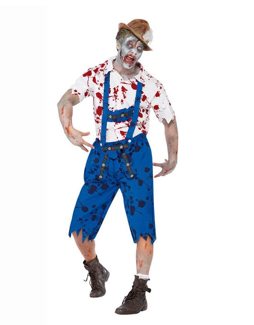Load image into Gallery viewer, Scary Halloween Costumes for Adult Men Zombie Nurse Nun Bloody Ghost Bride Middle Ages Women Fancy Dress Cosplay Costumes
