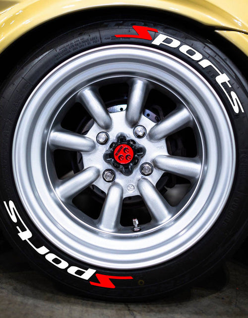 Load image into Gallery viewer, SPORTS series car tire letter sticker DIY sticker personalized modification sticker 3D three-dimensional all-in-ode tire sticker
