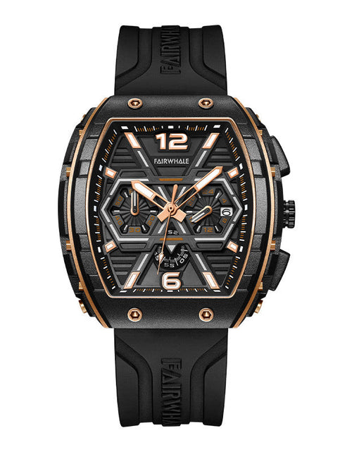 Load image into Gallery viewer, Men's multi-functional cool three eye shaking sonic explosive casual quartz wristwatch
