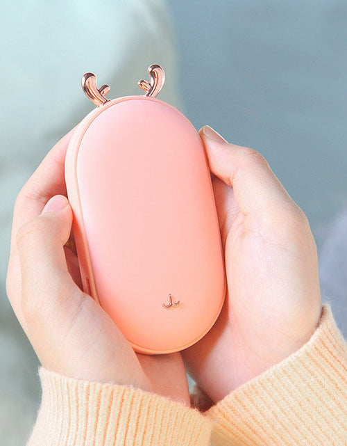 Load image into Gallery viewer, Mini Space Number Display Warm Hand Treasure 2-in-1 Warm Hand Treasure Charging
