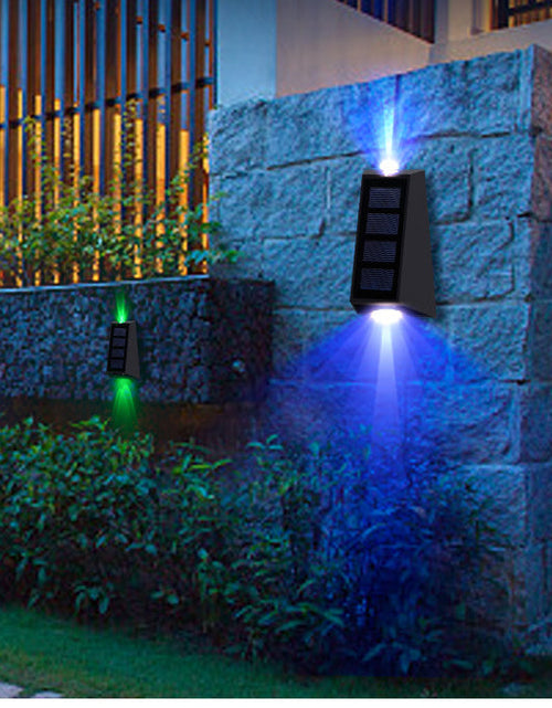 Load image into Gallery viewer, Solar Wall Light Up and Down Lighting Light Solar Outdoor Wall Washing Light Fence Light Solar Garden Light
