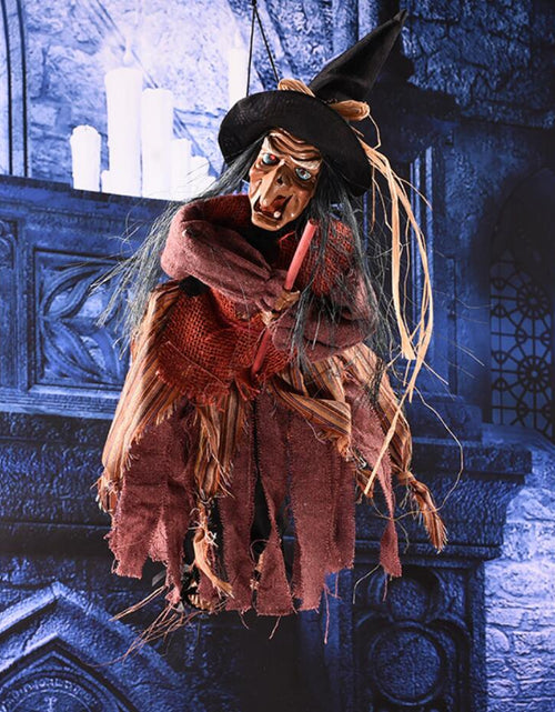 Load image into Gallery viewer, Electric Horror Toys Hanging  Halloween Eyes Glowing Screaming Witch Pendant Ghost
